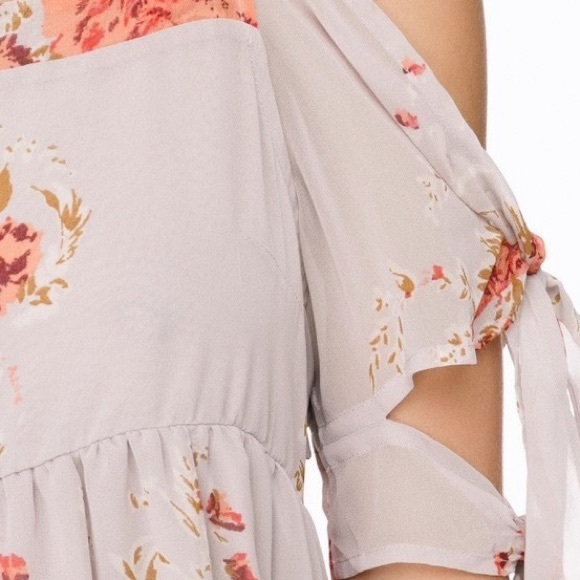 Free People Floral-Print Chiffon Midi Dress - Picture 4 of 10